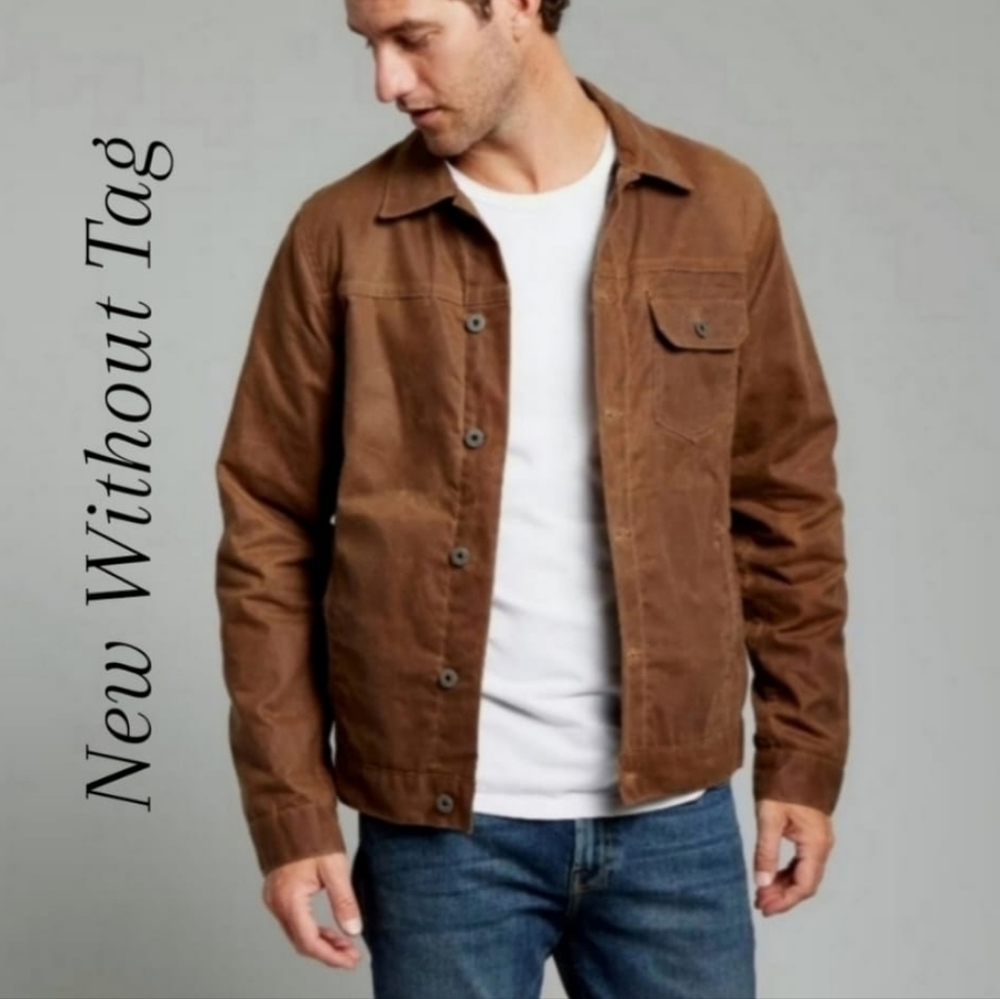 FLINT AND TINDER LINED WAX TRUCKER JACKET